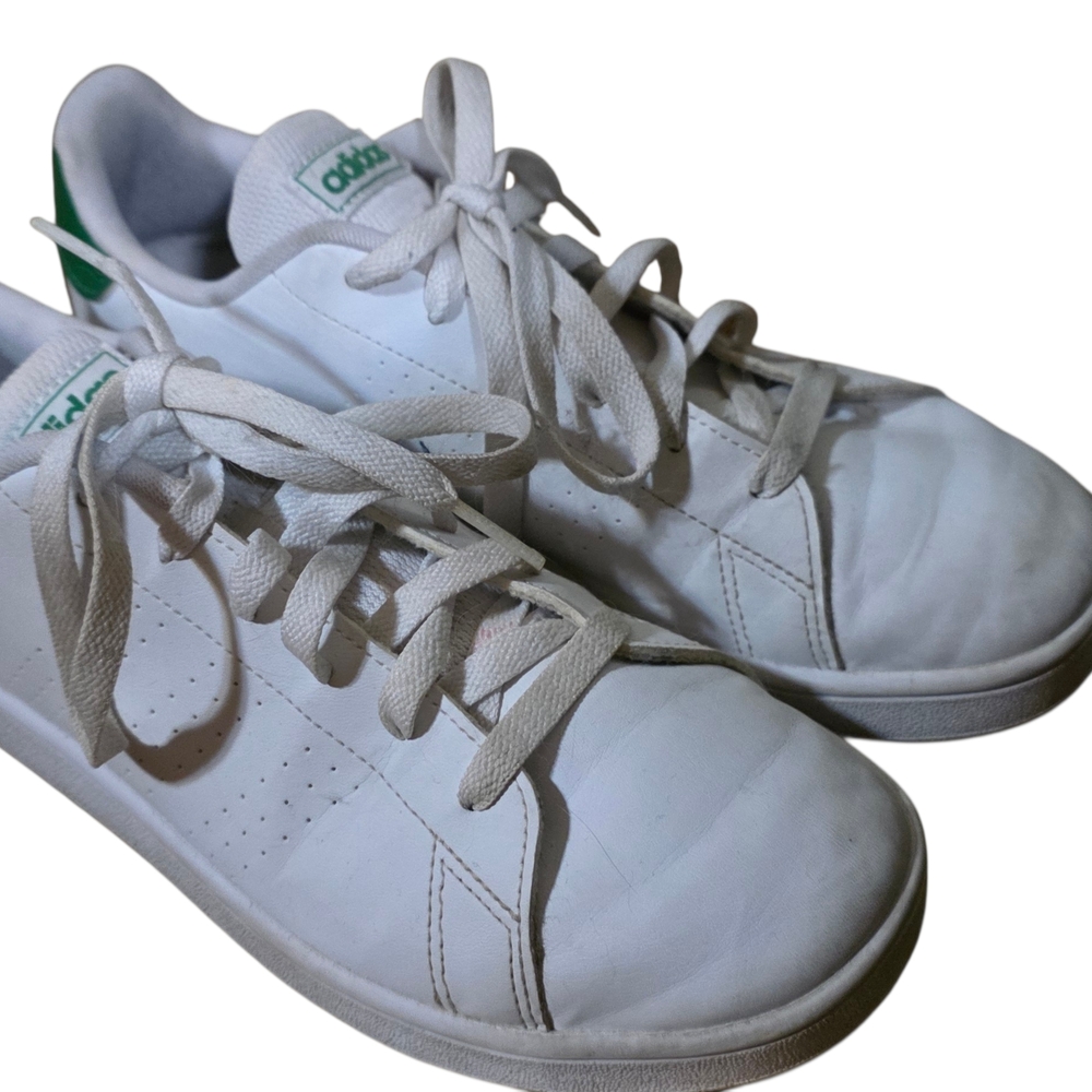 adidas White and Green Athletic Shoes